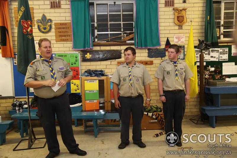 Tyron's Sprinkbok Scout Presentation, photo 1