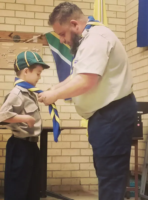 Cub investitures, photo 33
