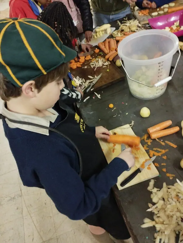 Cubs make soup for Kencare, photo 10